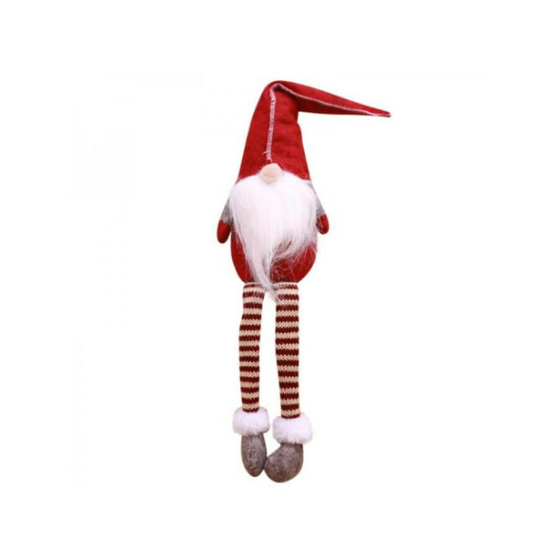 Christmas Gnome Plush Doll Pendant Xmas Tree Hanging Ornament Party Decor Gift